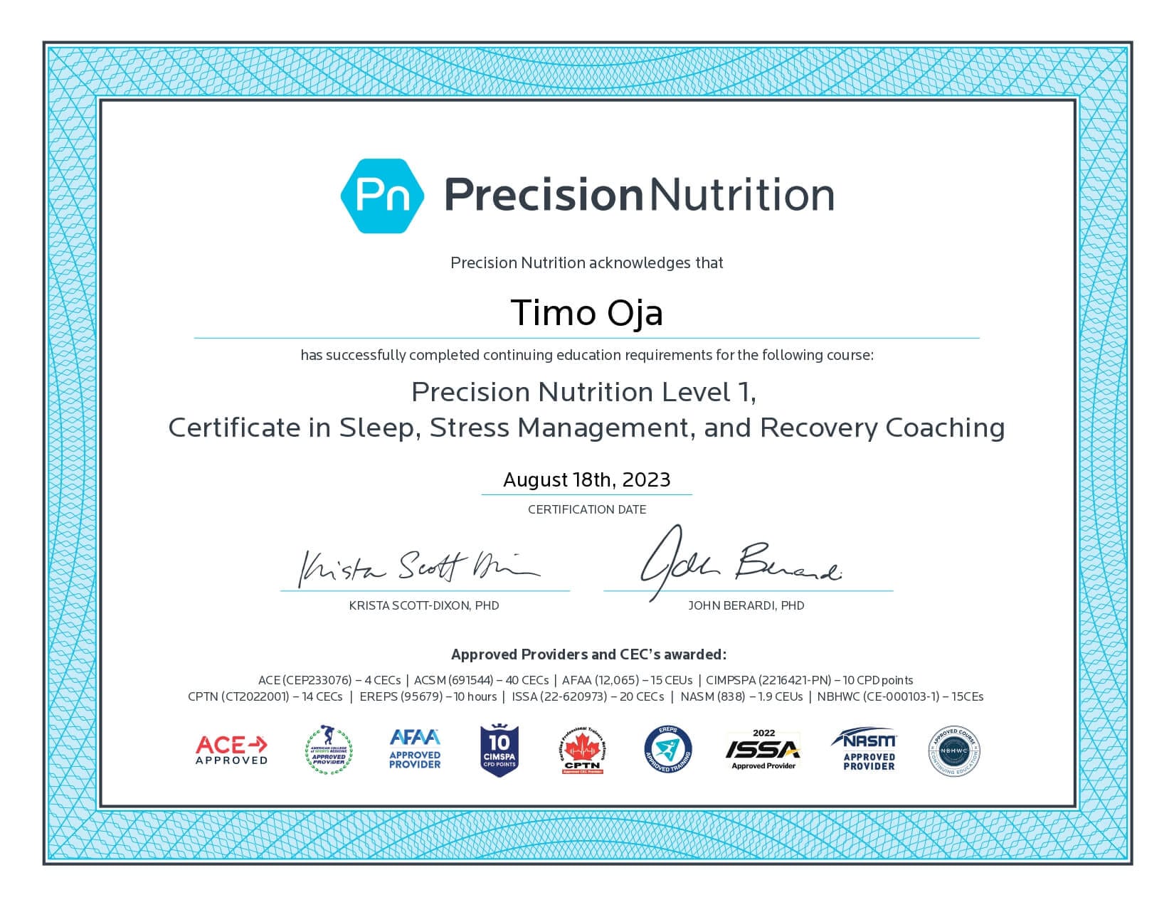 Une, stressi ja taastumise coach Timo Oja